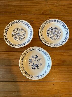 Vintage Oxford and Corelle Plates Set of 3